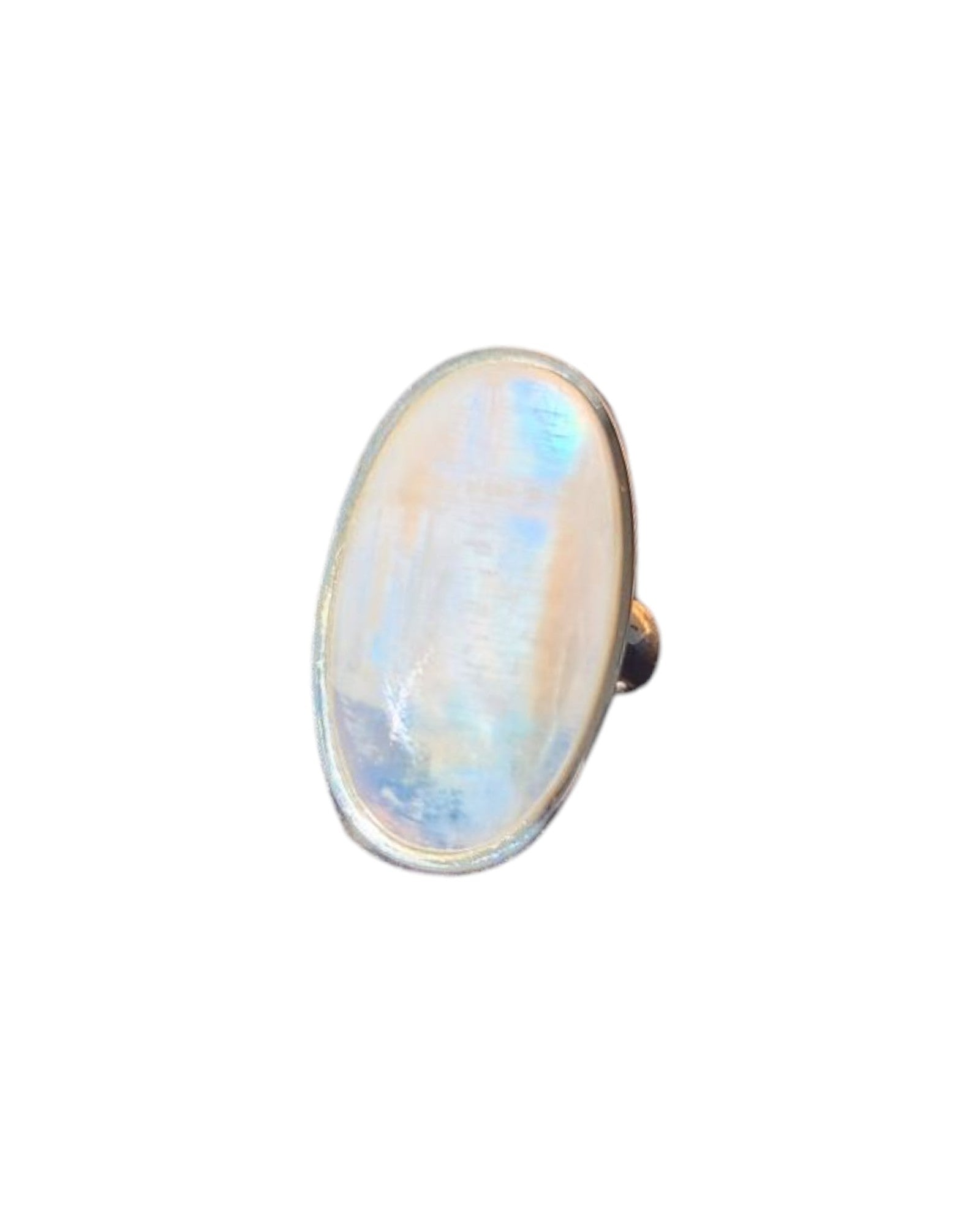 Bague Pierre de lune blanche