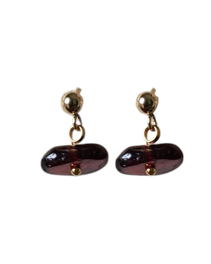 Boucles d'oreilles caillou