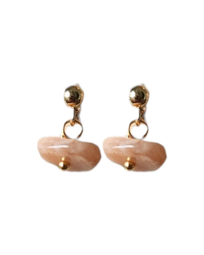 Boucles d'oreilles caillou