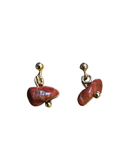 Boucles d'oreilles caillou 25 pierres différentes