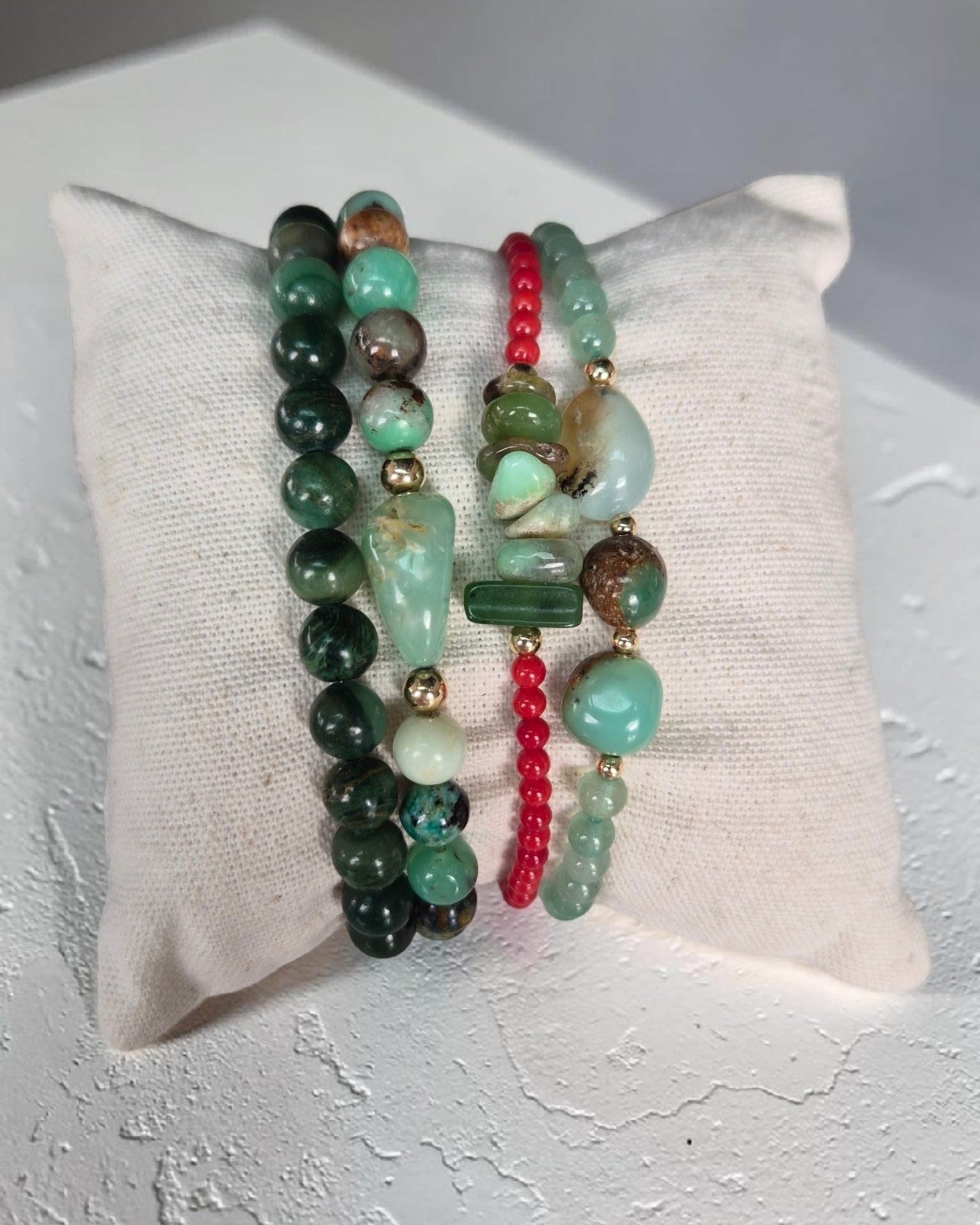 Bracelets Chrysoprase | Harmonie du cœur