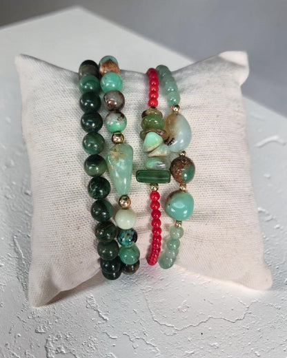 Bracelets Chrysoprase | Harmonie du cœur