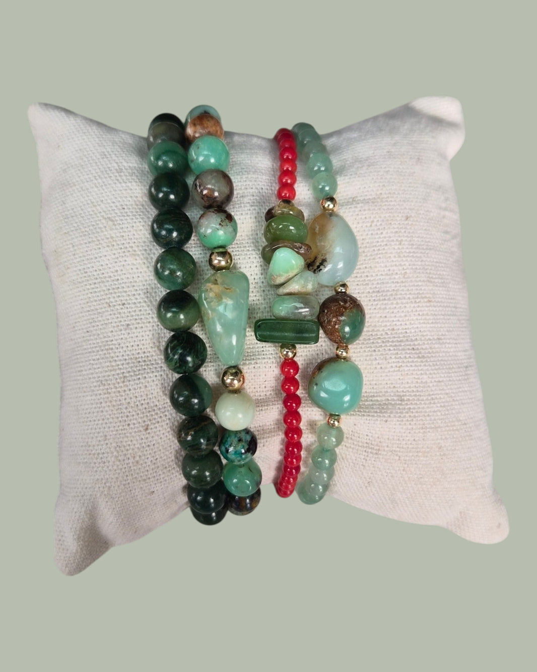 Bracelets Chrysoprase | Harmonie du cœur