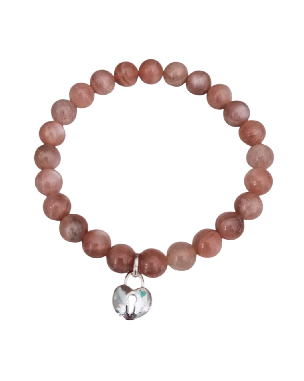 Bracelet Pierre de lune orangé