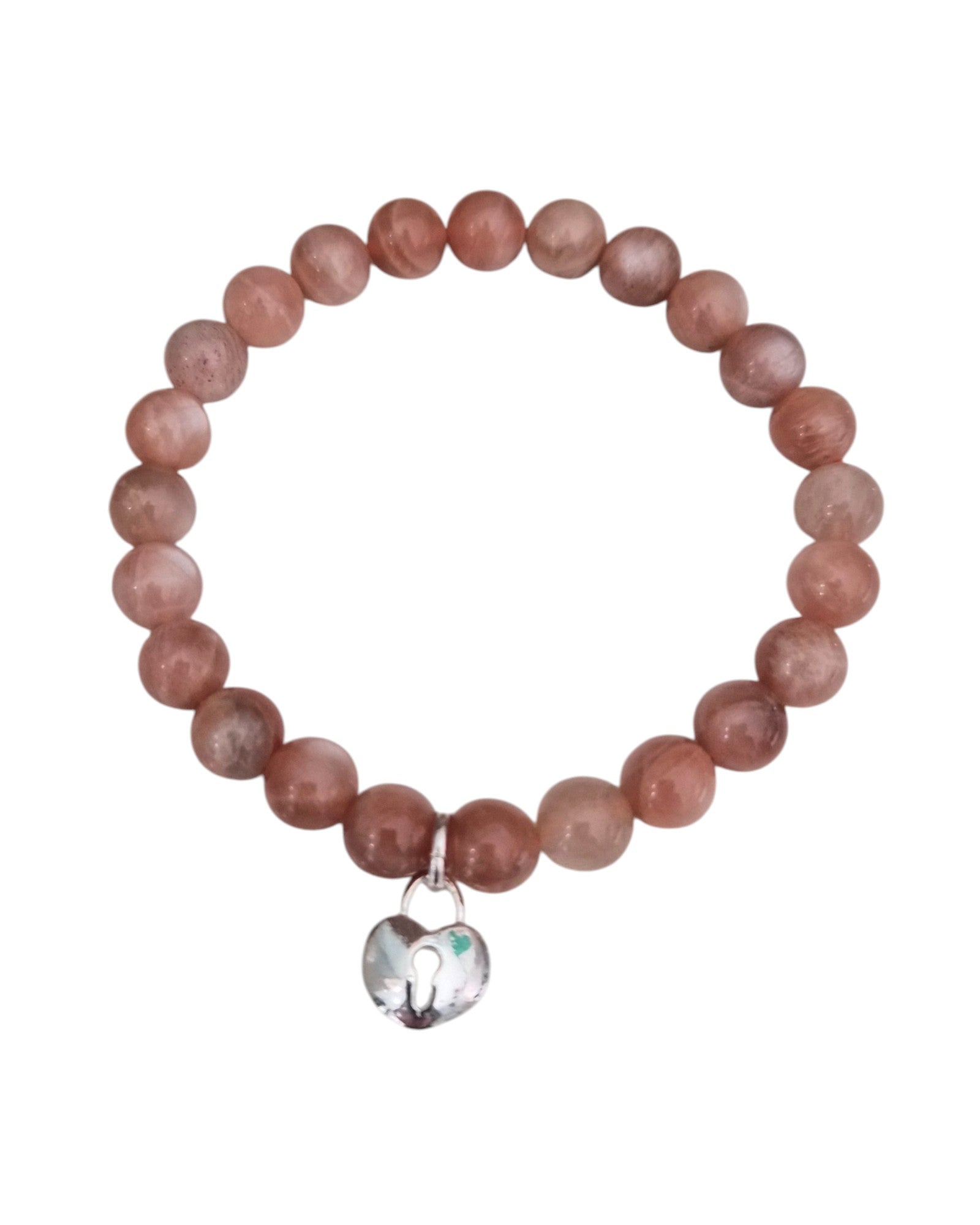 Bracelet Pierre de lune orangé