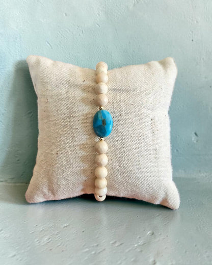 Bracelet Turquoise & Jaspe Ivoire