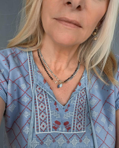 Collier Céleste : Ton Bijou Modulable en 16 Pierres Naturelles différentes