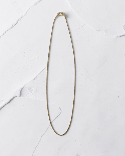Collier chaîne serpent doré