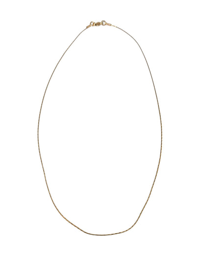 Collier chaîne serpent doré