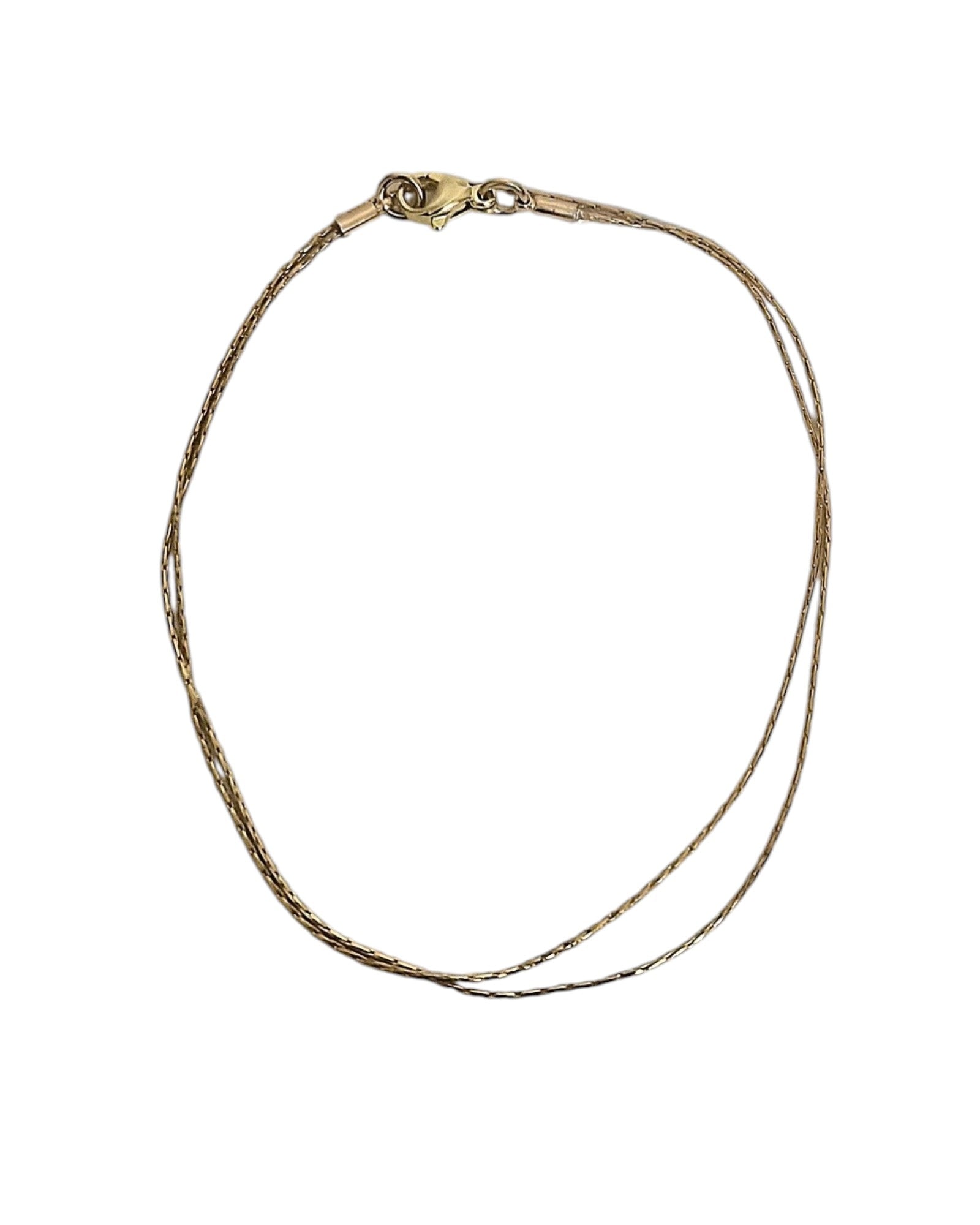 Collier chaîne serpent doré