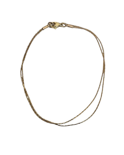 Collier chaîne serpent doré