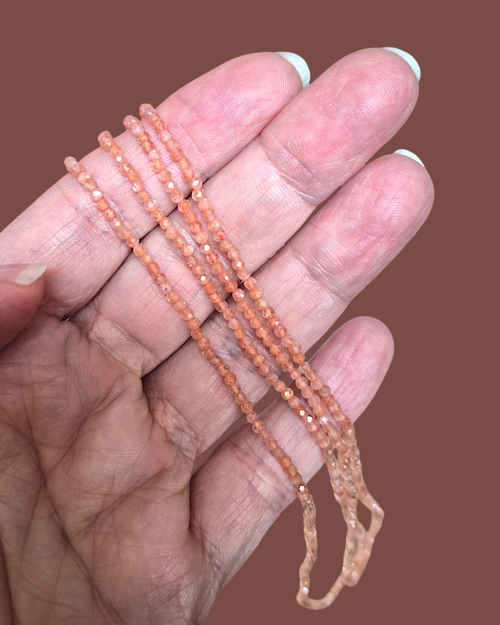 Collier éclats de cailloux - 24 pierres différentes