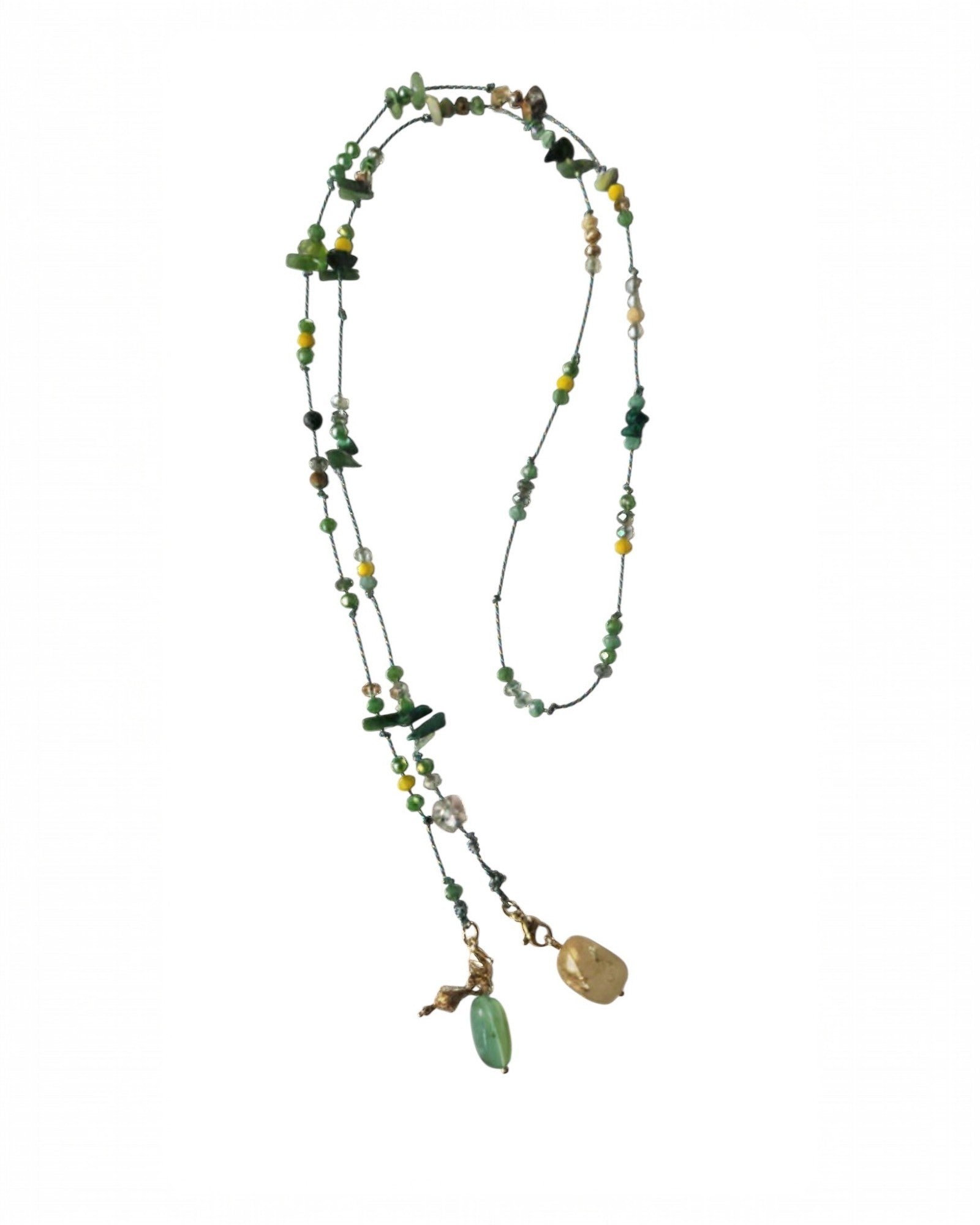 Collier Solaire Amazone Vert – Bijou Évolutif
