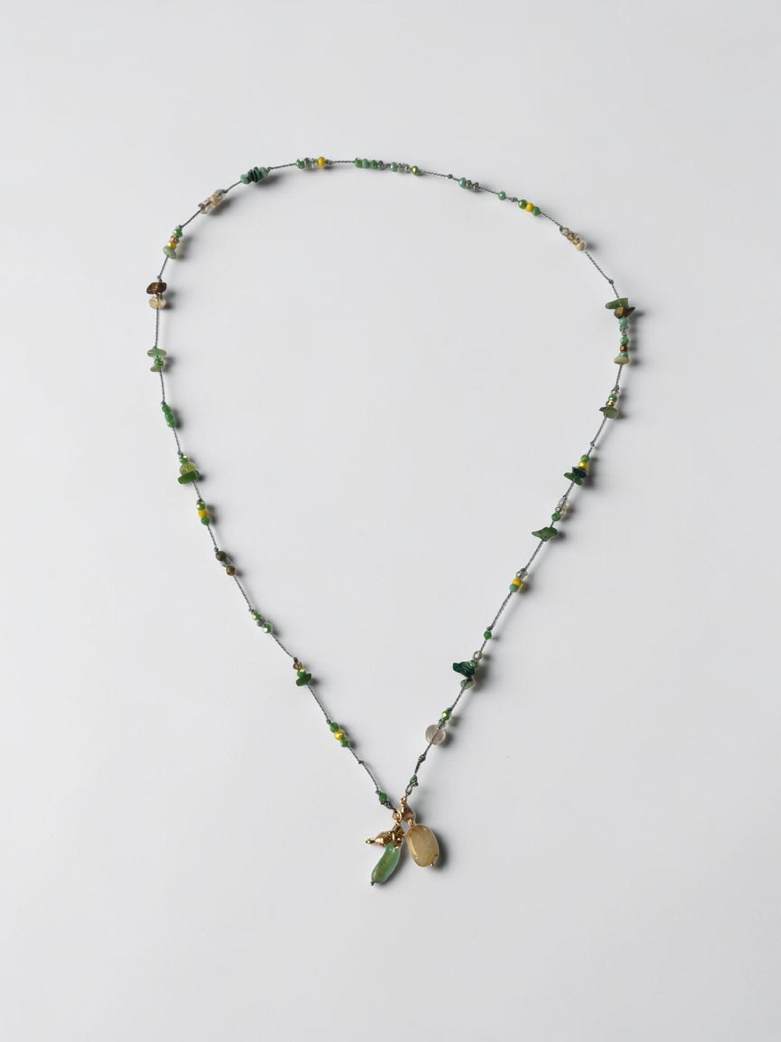 Collier Solaire Amazone Vert – Bijou Évolutif