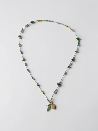 Collier Solaire Amazone Vert – Bijou Évolutif