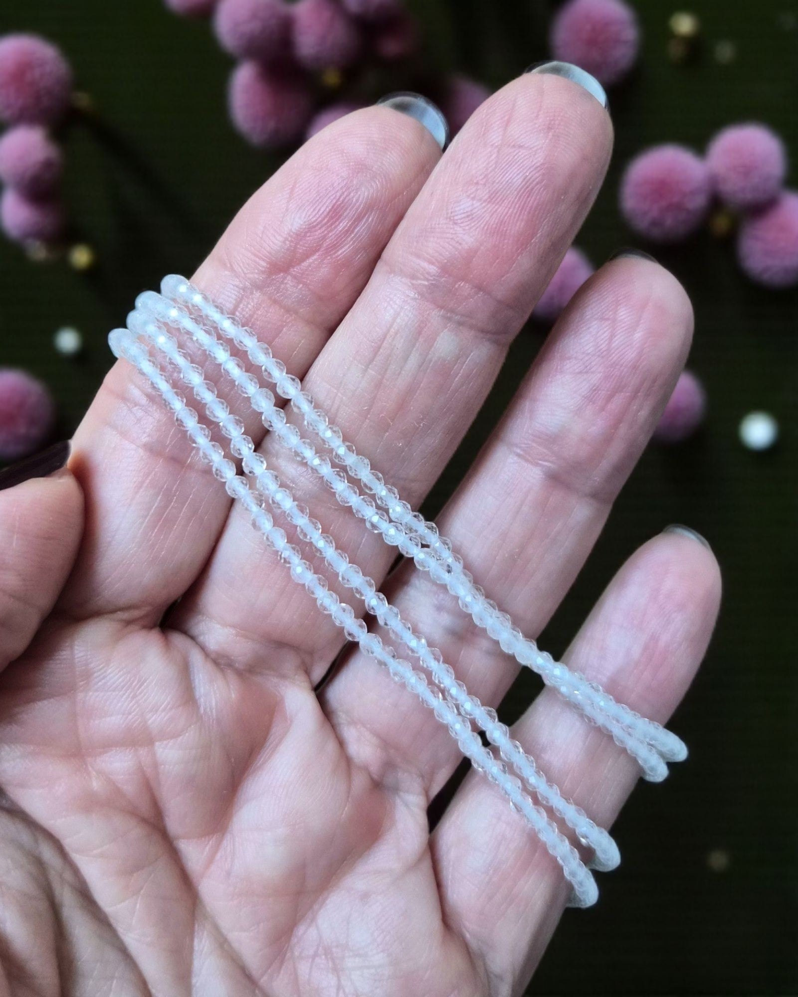 Collier éclats de cailloux - 24 pierres différentes
