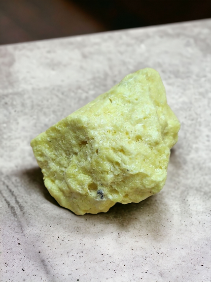 Pierre brut Soufre natif
