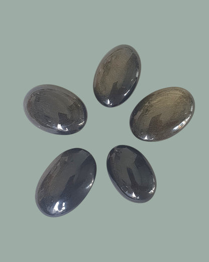 Galet Obsidienne dorée [Justice, Shadow work]