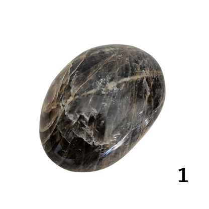 Galet Pierre de lune noire