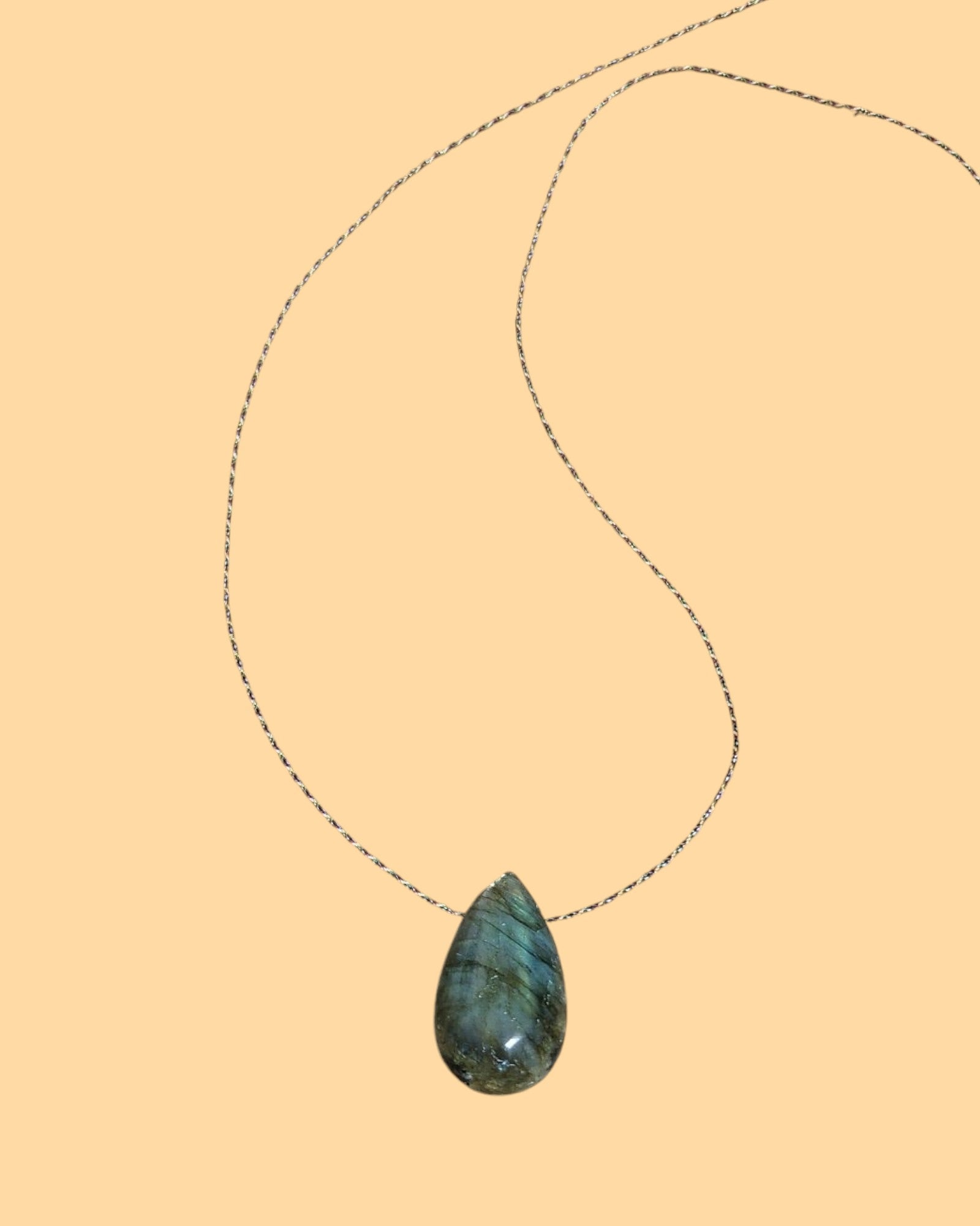 Pendentif goutte Labradorite