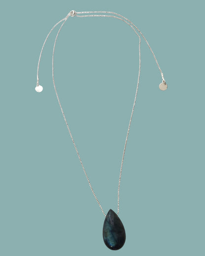 Pendentif goutte Labradorite