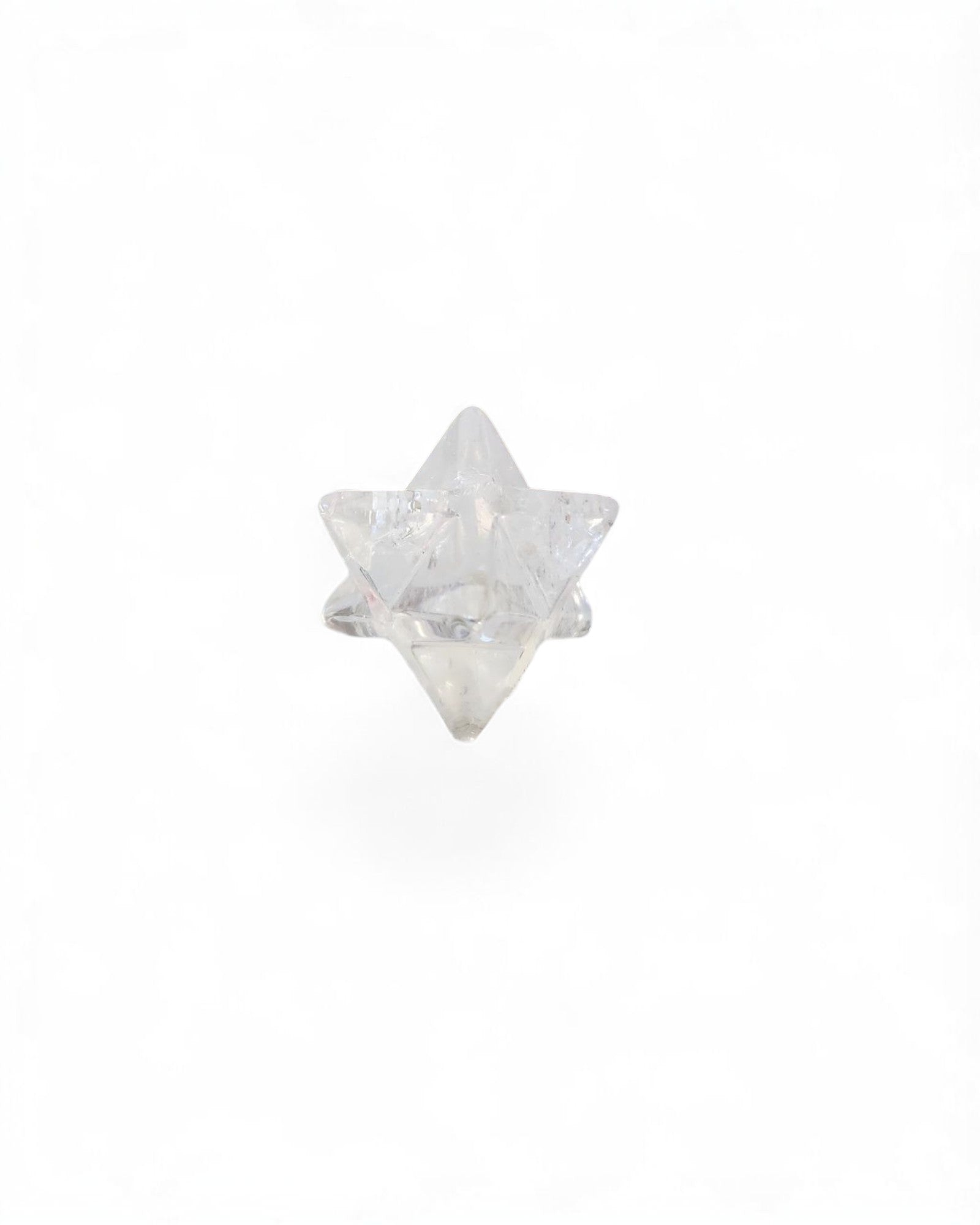 Merkaba Cristal de Roche ou Quartz rose