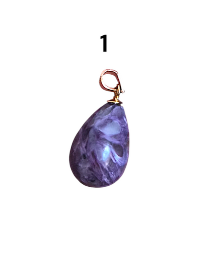 Pendentif en Charoïte – Transformation, intuition & protection énergétique
