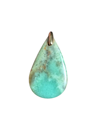 Pendentif goutte Chrysoprase