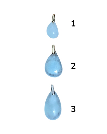 Pendentif Aigue Marine bleu
