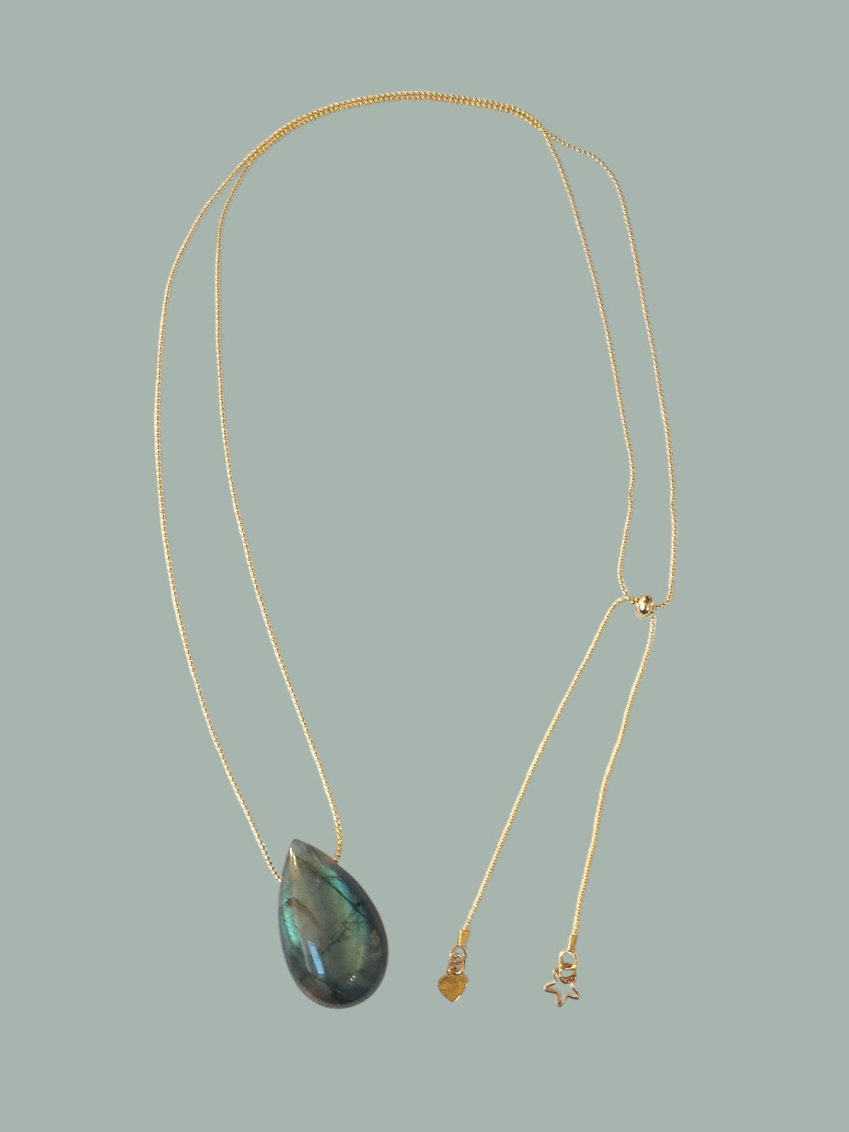 Pendentif goutte Labradorite