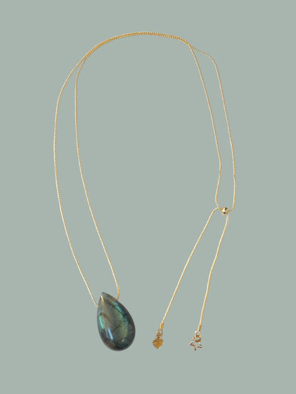 Pendentif goutte Labradorite