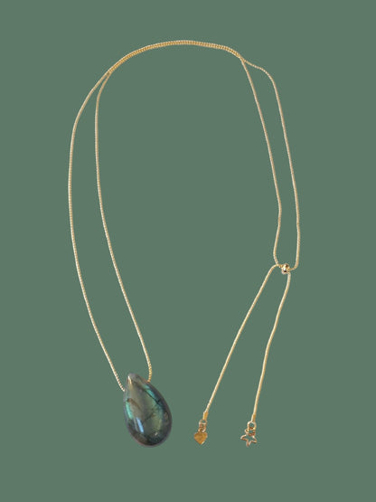 Pendentif goutte Labradorite