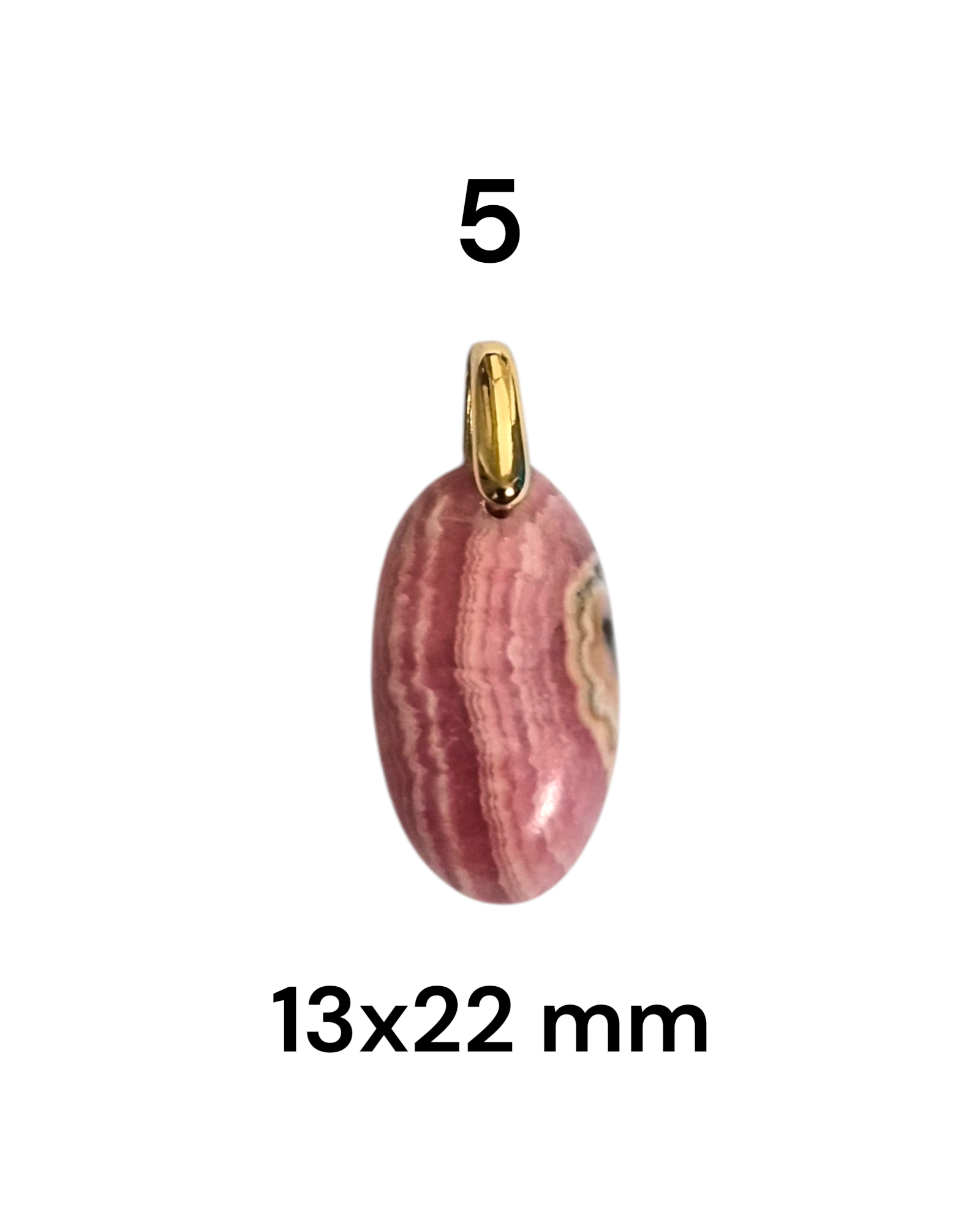 Pendentif Rhodochrosite - Amour émotionnel & ouverture du cœur