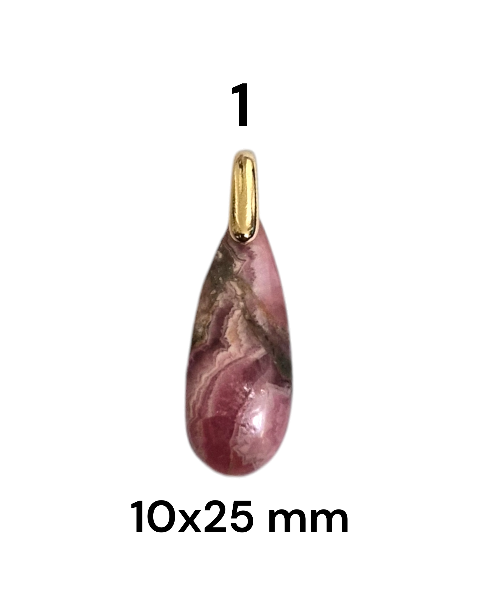 Pendentif Rhodochrosite - Amour émotionnel & ouverture du cœur