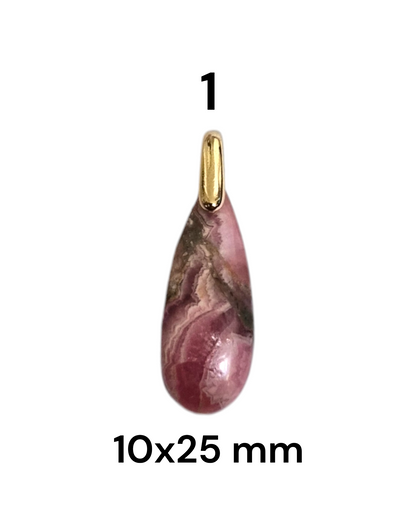 Pendentif Rhodochrosite - Amour émotionnel & ouverture du cœur