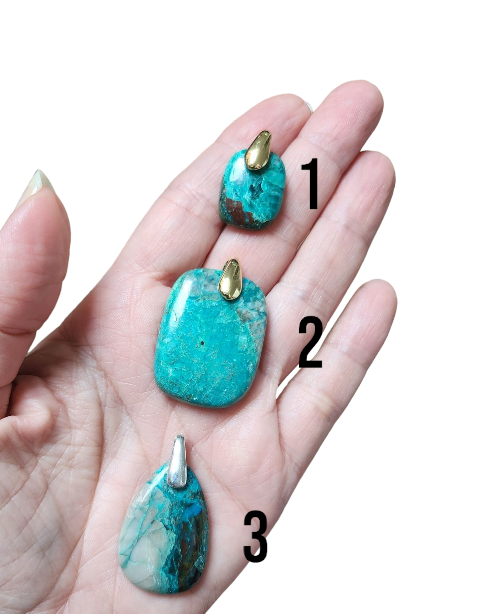 Pendentif Chrysocolle