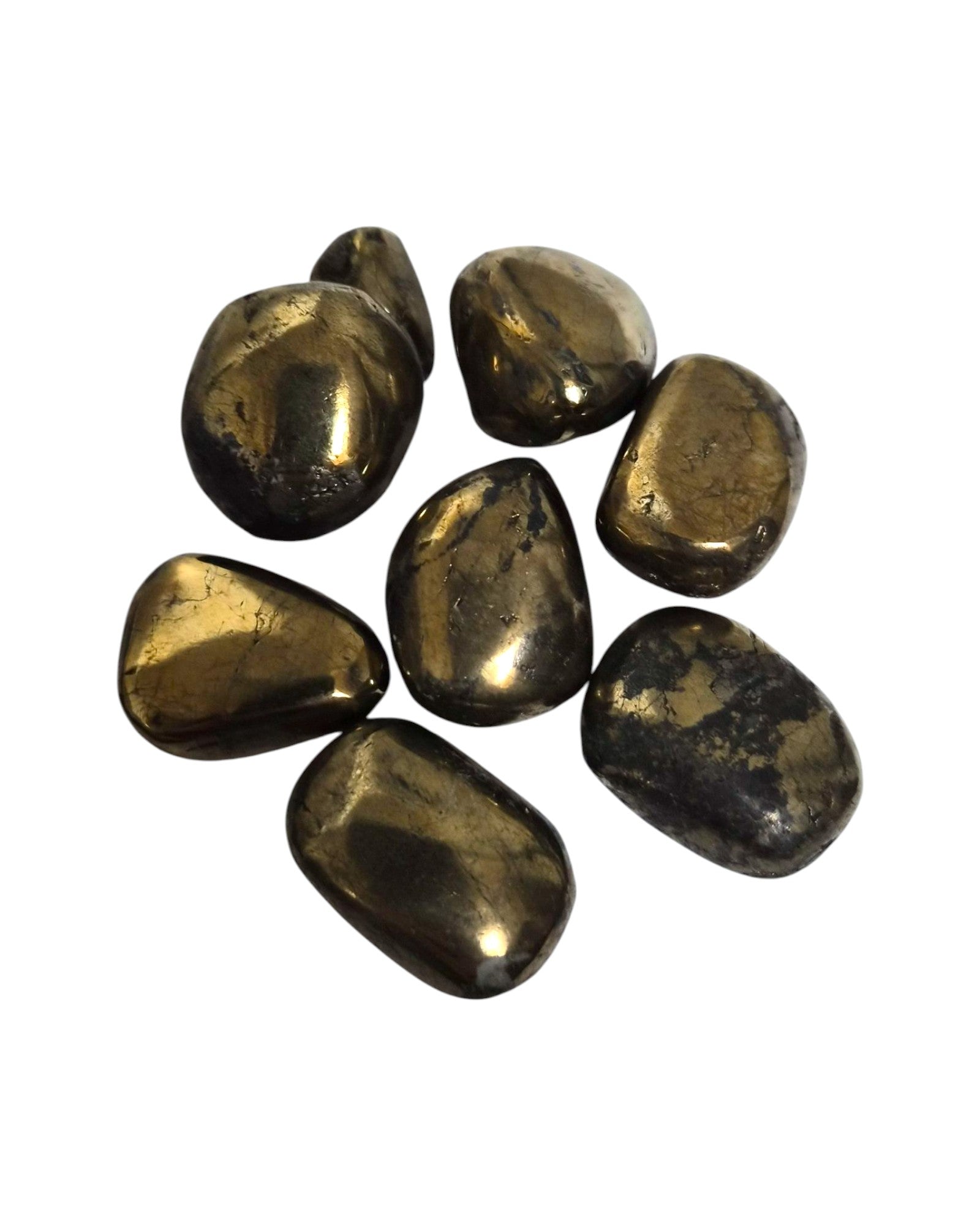 Pierre roulée Chalcopyrite