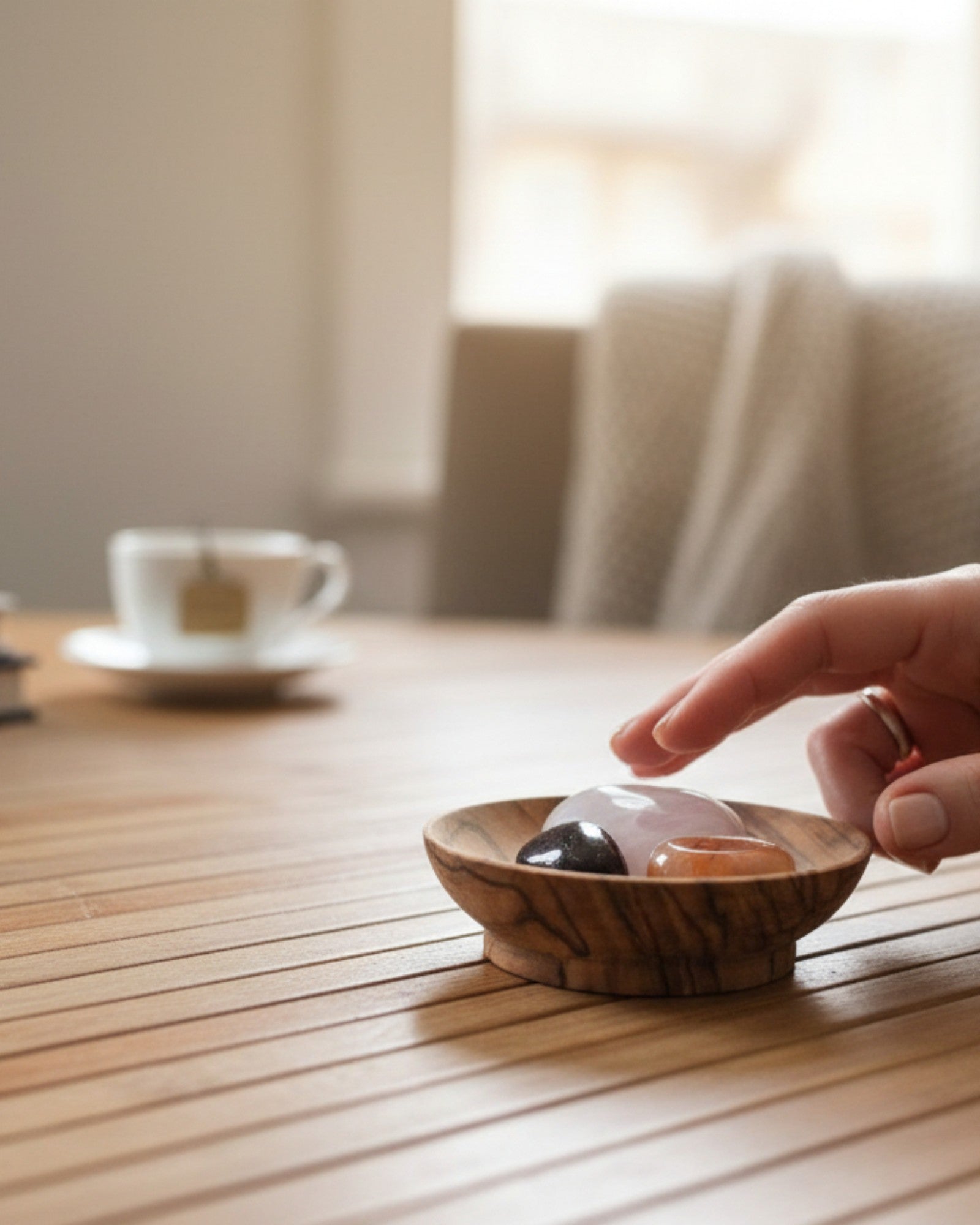 Pochon d'Amour en pierres naturelles [Désir, Amour, Séduction]