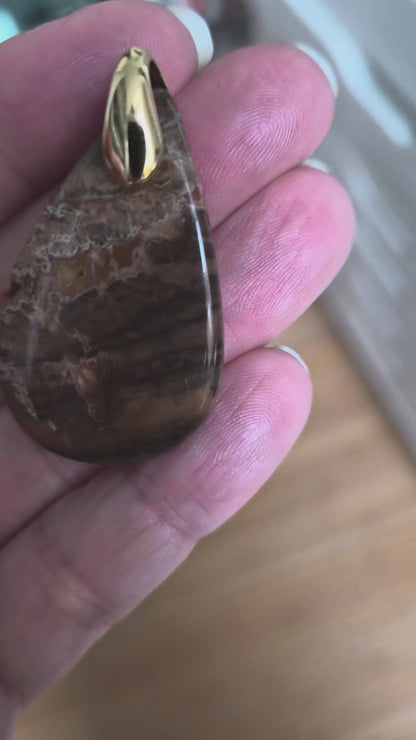 Pendentif Bois fossilisé