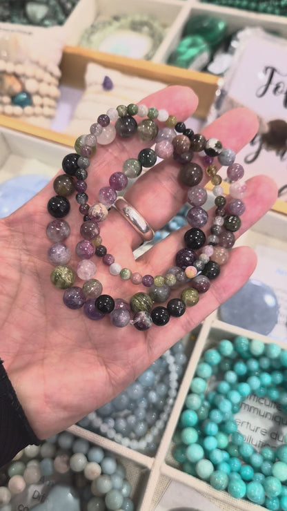 Bracelet Tourmaline melon d'eau