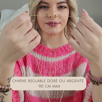 Pendentif Pierre percée Charoïte