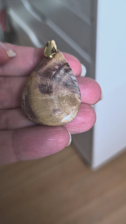 Pendentif Bois fossilisé