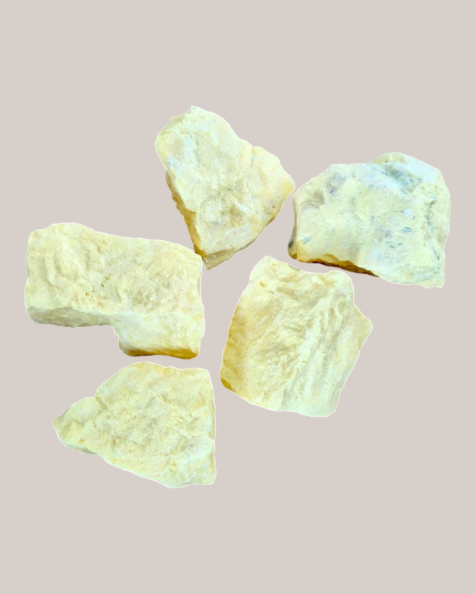 Pierre brut Soufre natif