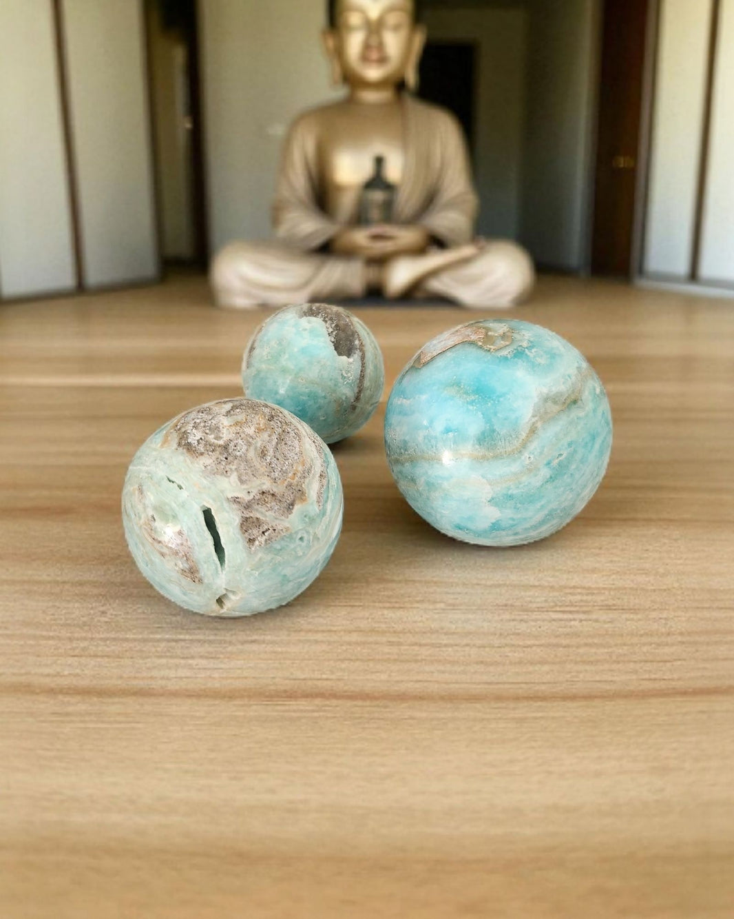 Sphère Aragonite bleue [Apaisement et clarté intérieure]