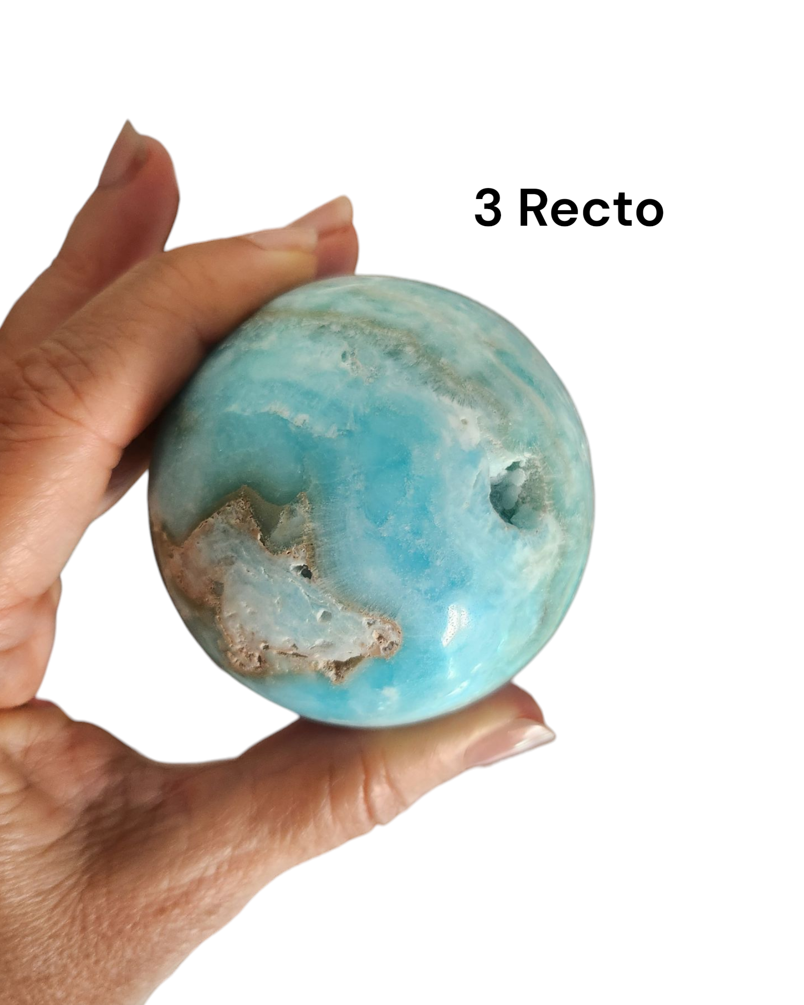Sphère Aragonite bleue [Apaisement et clarté intérieure]