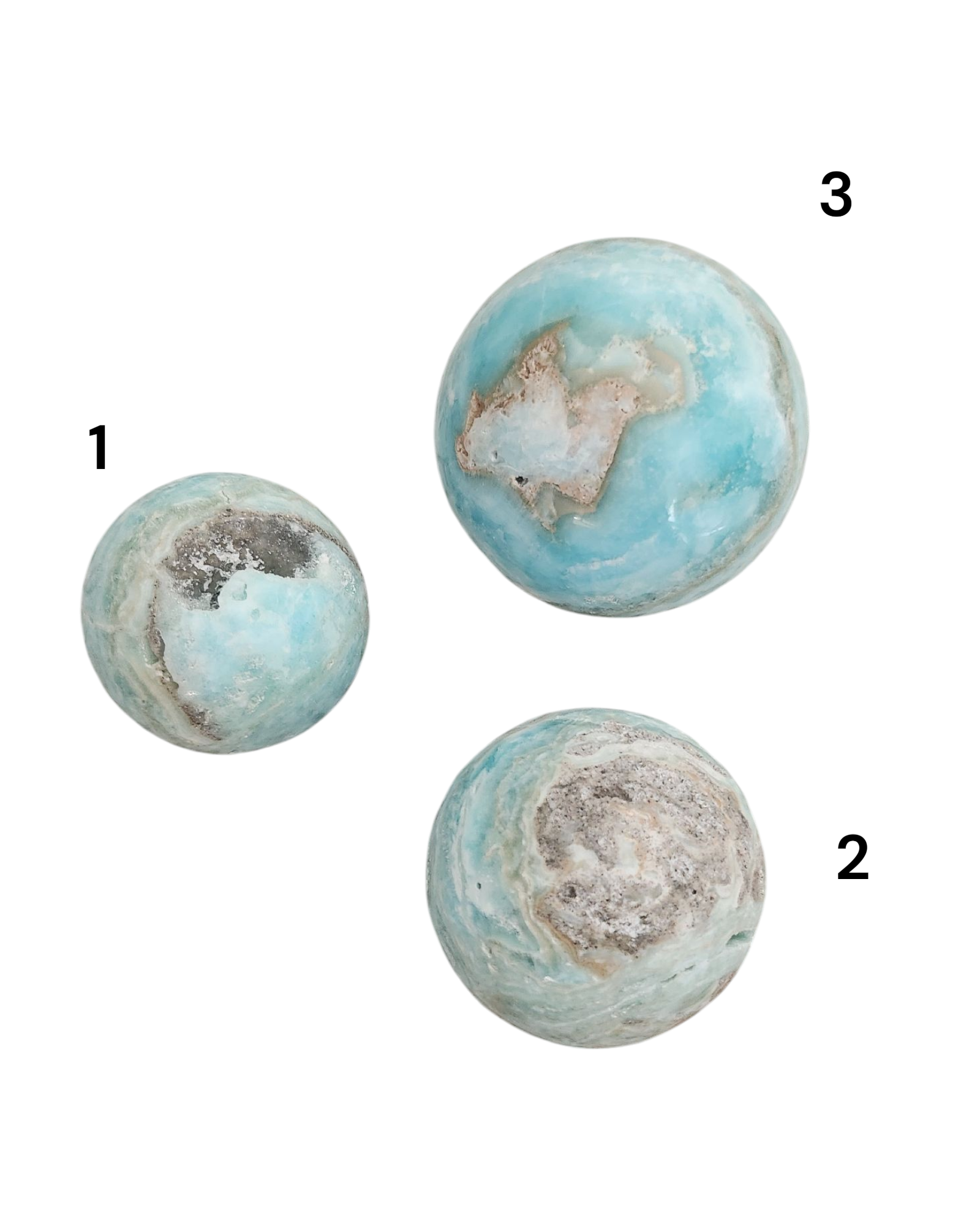 Sphère Aragonite bleue [Apaisement et clarté intérieure]