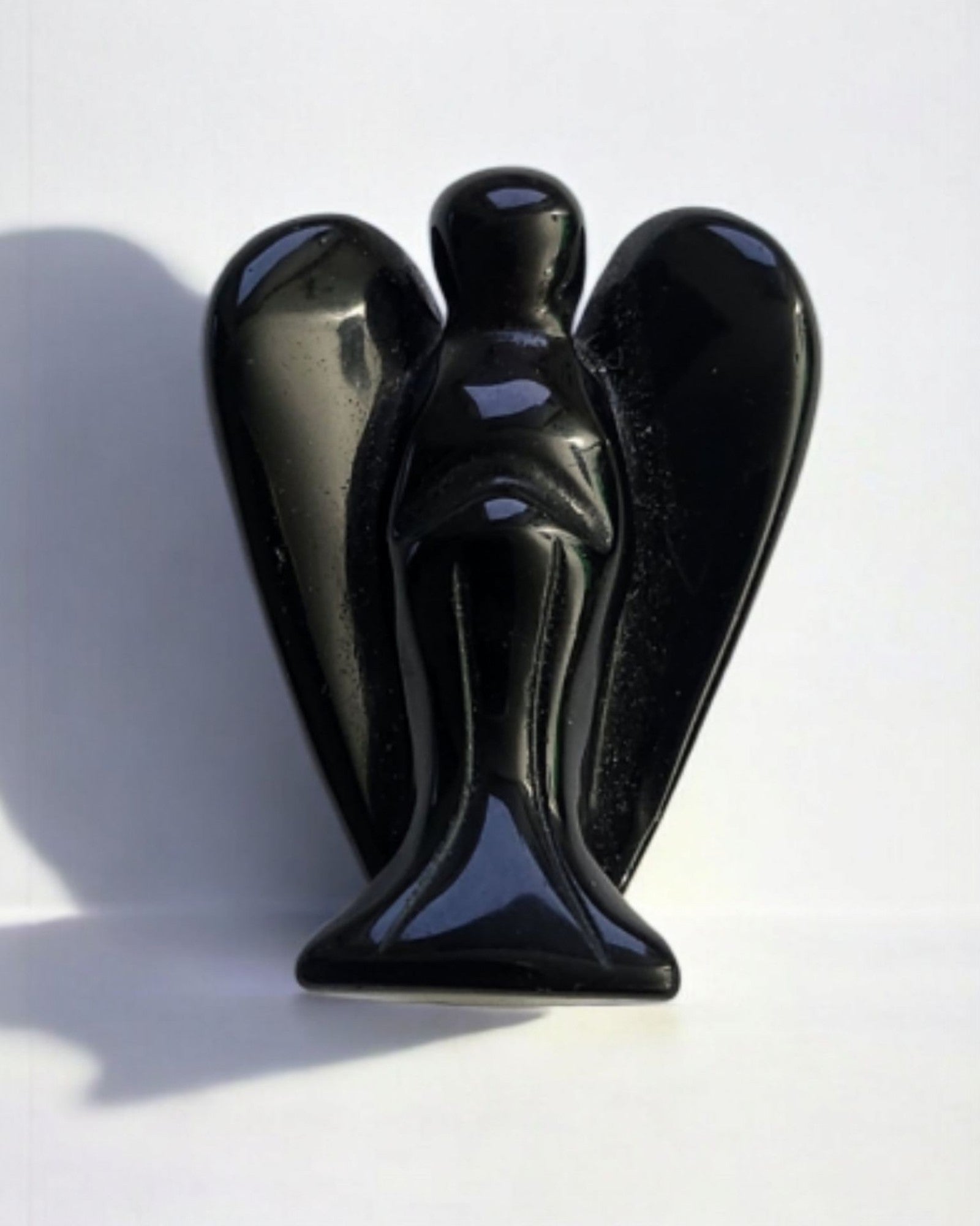 Statuette Ange Obsidienne