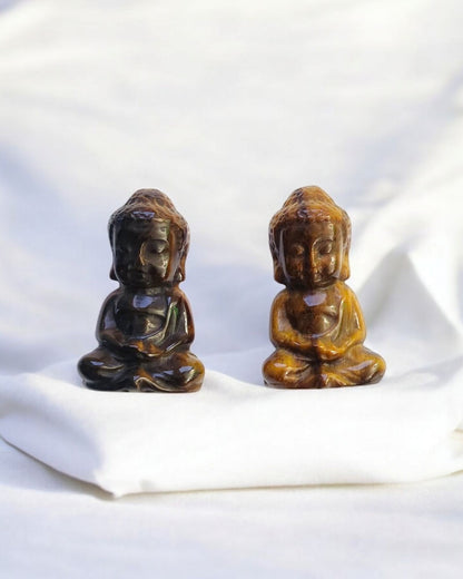 Statuette Bouddha Œil de Tigre