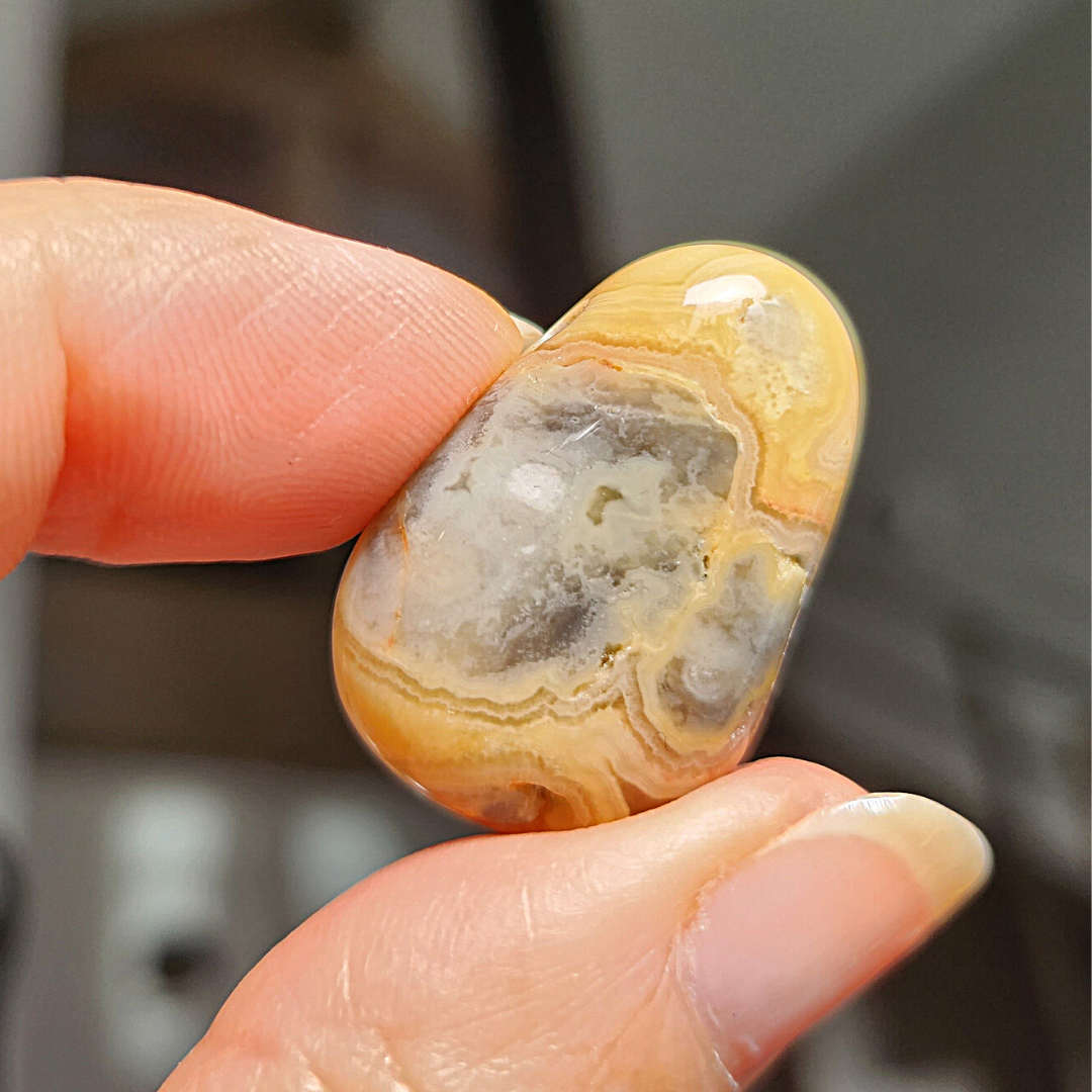 Collier Agate Crazy Lace [Bienveillance, Compassion]