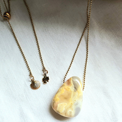 Collier Agate Crazy Lace [Bienveillance, Compassion]